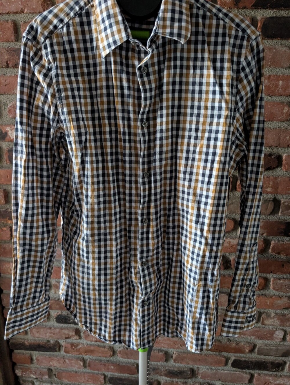 Perry Ellis Men's Checked Button-Down
